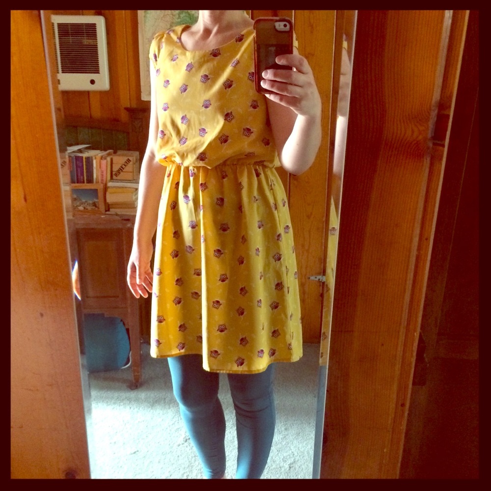 💖🦉 Whimsical owl dress - Picture 2 of 3